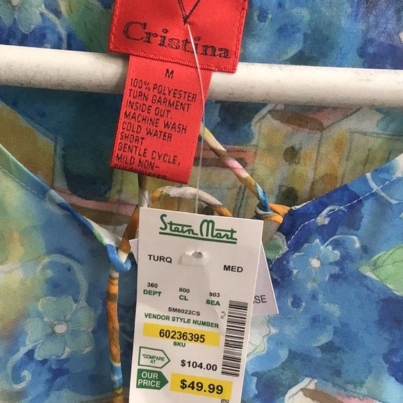 V Cristina Womens multicolored blouse - Picture 5 of 5